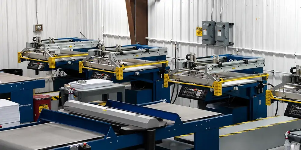 SS Graphics screen-printing shop and production equipment